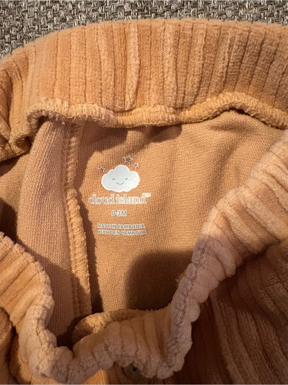 cloud island Navy Sweatshirt and Tan Corduroy Pants Matching Set - Picture 8 of 8